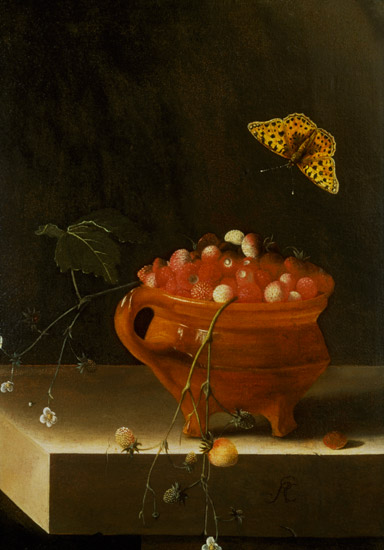 A Pot of Wild Strawberries from Adrian Coorte