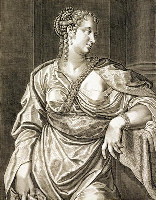 Agrippina wife of Tiberius (engraving) from Aegidius Sadeler or Saedeler