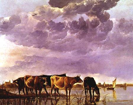 Cows in the Water from Aelbert Cuyp