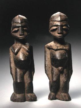 Two Lobi Figures, Ghana