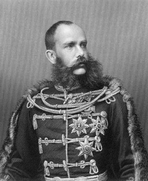 Emperor Franz Joseph I of Austria; engraved by George J. Stodard from (after) Austrian photographer