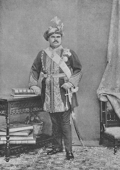 Maharaja Takhtsinhji of Bhavnagar from (after) English photographer