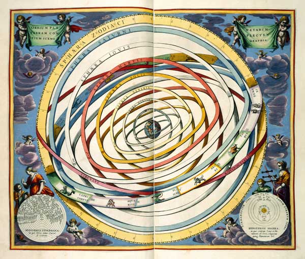Planetary orbits, plate 18 from ''The Celestial Atlas, or the Harmony of the Universe'' (Atlas coele from (after) Andreas Cellarius