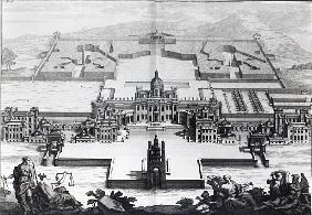 Castle Howard, from ''Vitruvius Britannicus'' Colen Campbell; engraved by Hendrik Hulsbergh, c.1718-