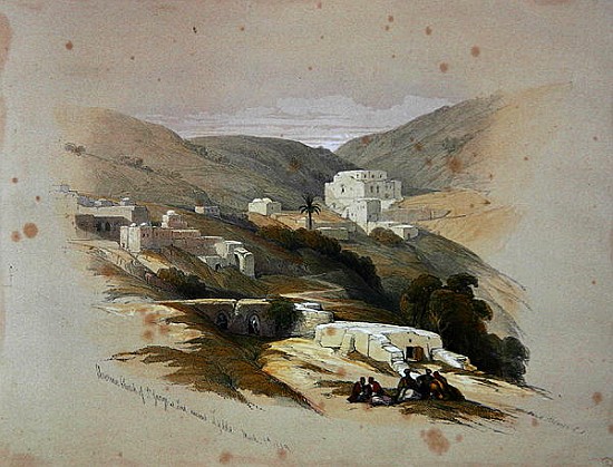 Christian Church of St. George at Lud (Ancient Lydda)29th March 1839, from Volume II of ''The Holy L from (after) David Roberts