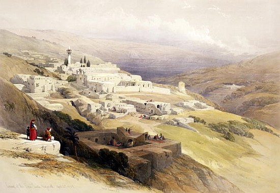 Convent of the Terra Santa, Nazareth, April 21st 1839, plate 30 from Volume I of ''The Holy Land'';  from (after) David Roberts