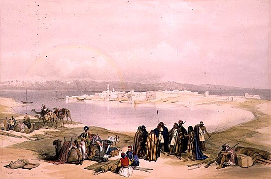 Suez, February 11th 1839, plate 124 from Volume III of ''The Holy Land''; engraved by Louis Haghe (1 from (after) David Roberts