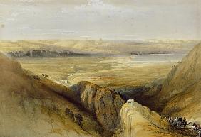 Jordan Valley, from Volume II of ''The Holy Land'' Louis Haghe (1806-85) published in London  publis