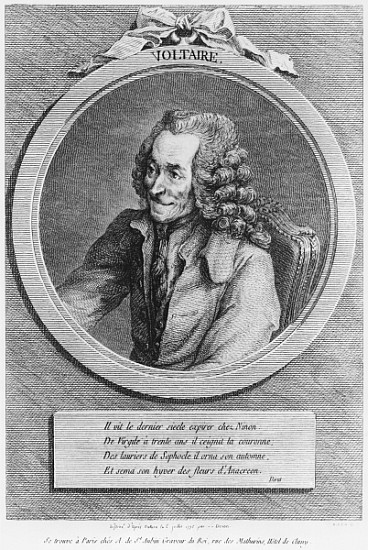 Portrait of Voltaire, from a drawing Denon made on 6th July 1775 from (after) Dominique Vivant Denon