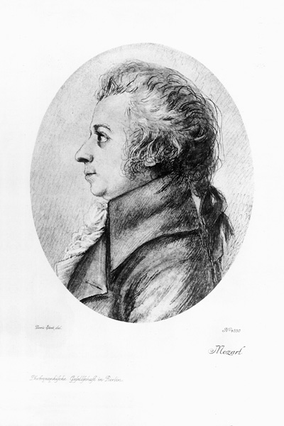Wolfgang Amadeus Mozart from (after) Doris Stock