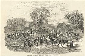 The Queen''s Stag Hounds: The Meet, Aylesbury Vale, from ''The Illustrated London News'', 5th Decemb