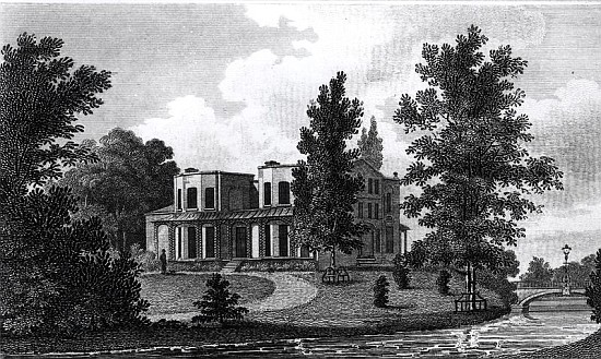 Lord Nelson''s Villa at Merton, published 1806 from (after) Edward Gyfford
