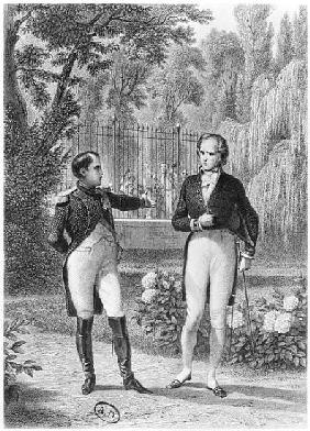 Meeting Between Napoleon I (1769-1821) and Benjamin Constant de Rebecque (1767-1830) from ''Memoires