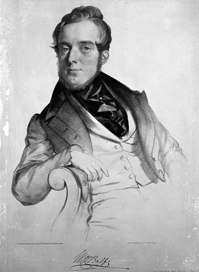 Michael Balfe; engraved by the artist from (after) Firmin Salabert