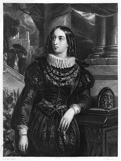 Lelia, illustration from ''Lelia'' George Sand (1804-76) ; engraved by John Henry Robinson (1796-187 from (after) Francois Gabriel Guillaume Lepaulle