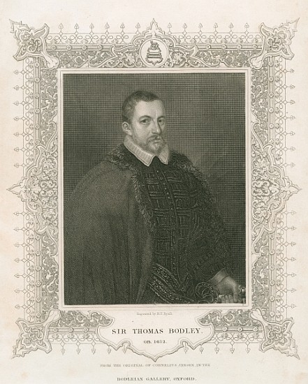 Portrait of Sir Thomas Bodley (1545-1613) from (after) Henry Thomas Ryall