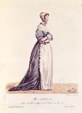 Madame Debrie in the role of Agnes in ''L''Ecole des Femmes'' in 1680, from ''Costumes de Theatre de