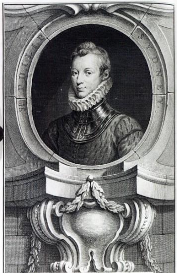 Sir Philip Sidney; engraved by Jacobus Houbraken from (after) Isaac Oliver