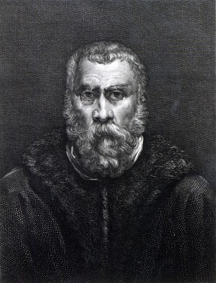 Tintoretto; engraved by Delaistre  from (after) Jacopo Robusti Tintoretto