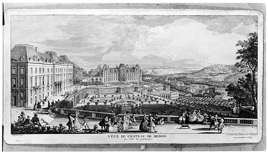 View of Chateau de Meudon from (after) Jacques Rigaud