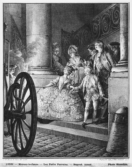 The Little Godfathers, 1776; engraved by in 1777 Pierre Charles Baquoy (1759-1829) and Charles Emman from (after) Jean Michel the Younger Moreau