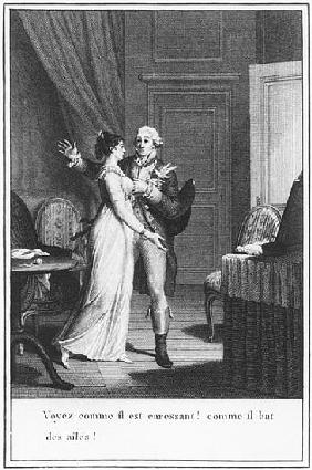 Illustration from ''The Sorrows of Werther'' Johann Wolfgang Goethe (1749-1832) ; engraved by Jean B