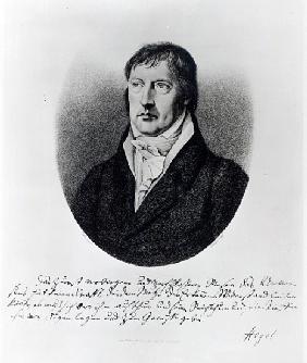 Georg Wilhelm Friedrich Hegel; engraved by F.W Bollinger, c.1825
