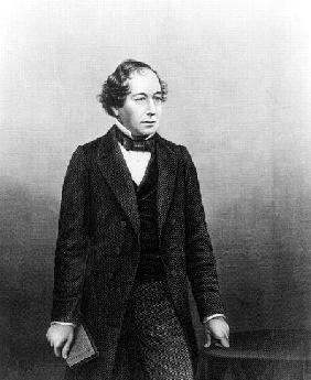 Benjamin Disraeli; engraved by D.J.Pound from a photograph