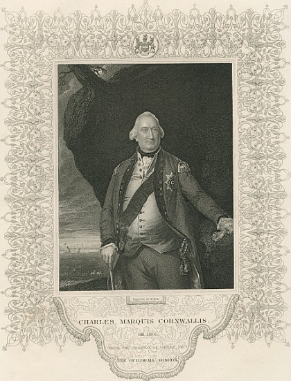 Charles Cornwallis, from ''Gallery of Historical Portraits'', published c.1880 from (after) John Singleton Copley