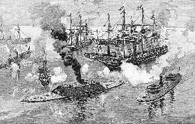 Surrender of the ''Tennessee'', Battle of Mobile Bay, illustration from ''Battles and Leaders of the