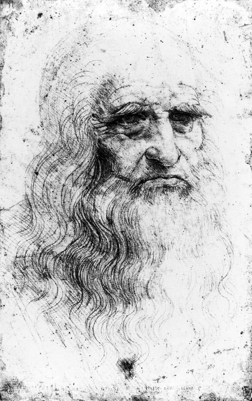 Self portrait from (after) Leonardo da Vinci