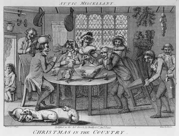 Christmas in the Country; engraved by Inigo Barlow from (after) Samuel Collings