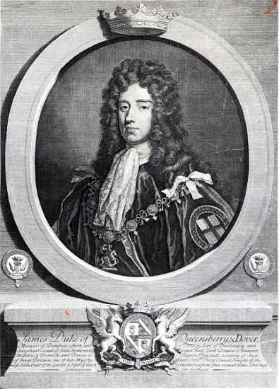 James Douglas, 2nd Duke of Queensberry; engraved by Louis du Guernier II from (after) Sir Godfrey Kneller