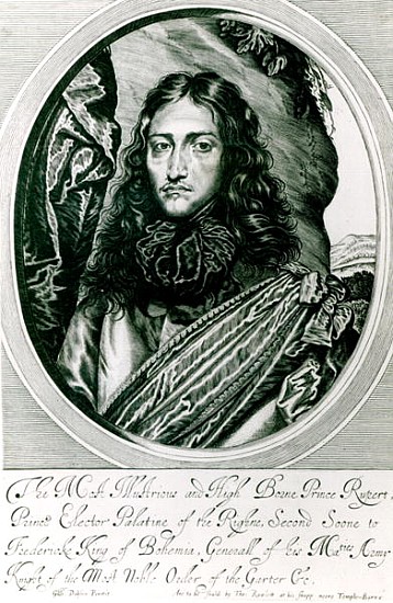 Prince Rupert of the Rhine ; engraved by William Faithorne from (after) William Dobson