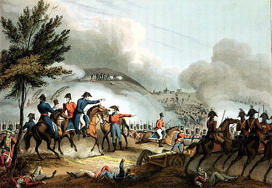 Battle of Salamanca, 22nd July 1812, etched J. Clarke, colouredM. Dubourg from (after) William Heath
