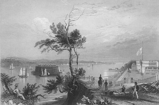 The Narrows from Fort Hamilton from (after) William Henry Bartlett