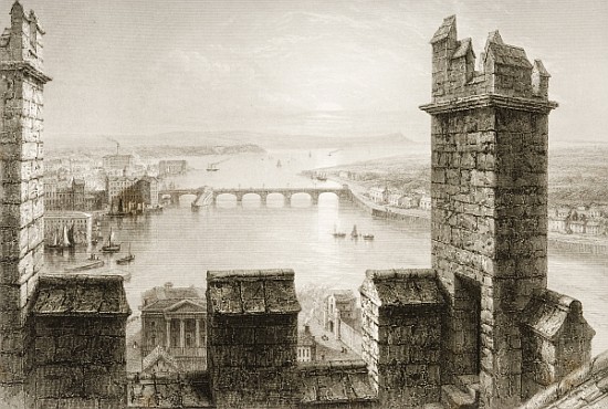 The River Shannon and Limerick from the Cathedral Tower, County Limerick, from ''Scenery and Antiqui from (after) William Henry Bartlett