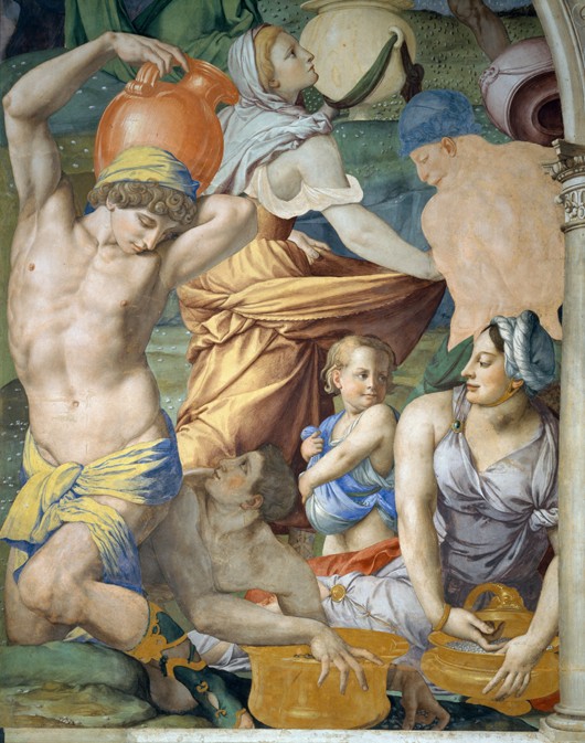The Gathering of Manna (Detail) from Agnolo Bronzino
