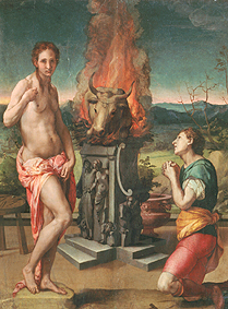 Pygmaleon und Galathea: Das Opfer an Venus from Agnolo Bronzino