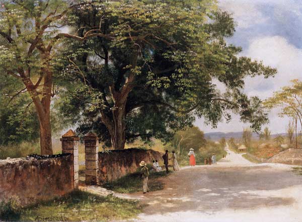 Straßeansicht in Nassau from Albert Bierstadt