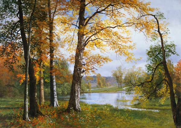 Ein ruhiger See. from Albert Bierstadt