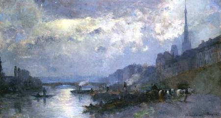 The Seine at Rouen from Albert Lebourg