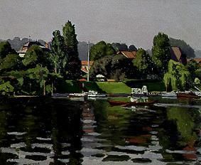 Boats and houses, Ile de Mignaux. from Albert Marquet