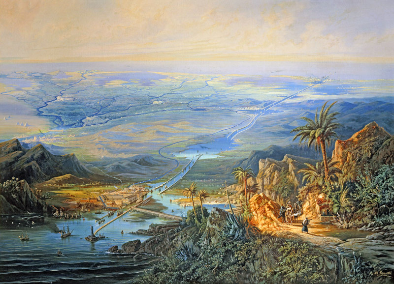 The Suez Canal from Albert Rieger
