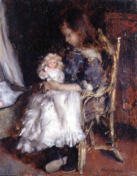Girl Holding her Doll from Albert Roelofs