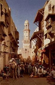 The Moristan mosque in Cairo. from Alberto Pasini