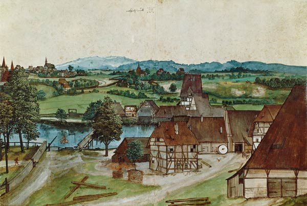 The wire-drawing mill from Albrecht Dürer