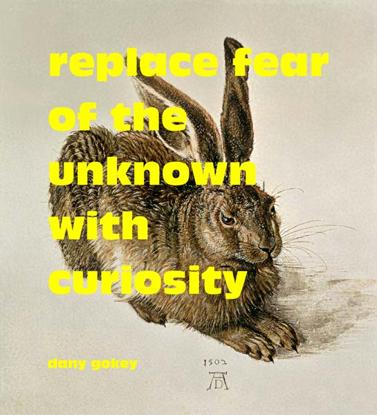 "A young brown hare" with words by Dany Gokey from Albrecht Dürer