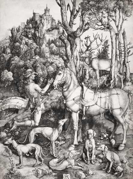 The St. Eustachius. from Albrecht Dürer