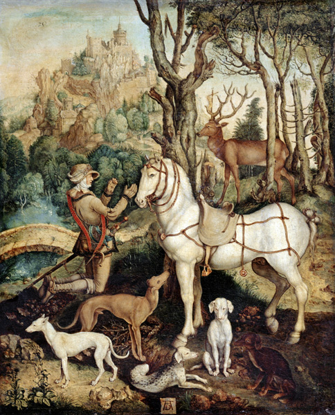 The Vision of Saint Eustace from Albrecht Dürer